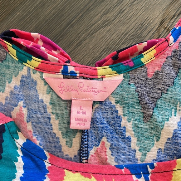 Lilly Pulitzer Girls Mini Evelyn dress - Multi Hearts a Flutter Size Large 10-12 - Picture 6 of 16